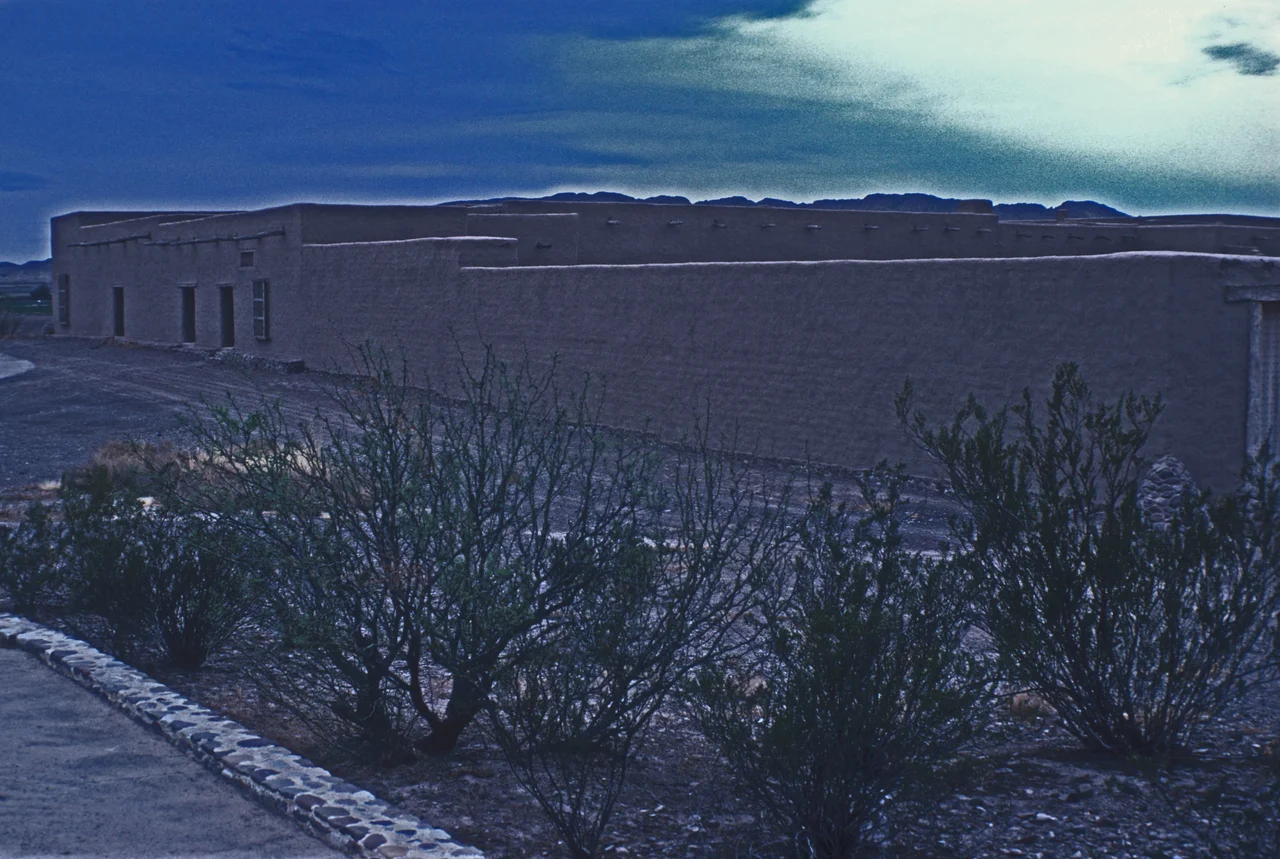 SETTLED ORIGINALLY IN 1773 BY MEXICANS TO PROTECT FARMERS; BEN LEATON ACQUIRED THE AREA IN 1848 AND THE SITE BECAME KNOWN AS FORT LEATON. ONLY THE FORT REMAINS OF THE SETTLEMENT