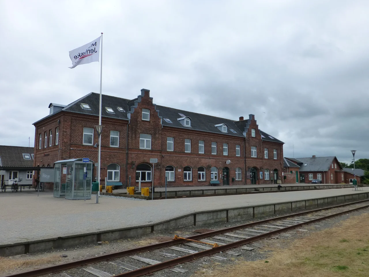 Lemvig Station on Lemvigbanen between Vemb, Lemvig and Thyborøn in Denmark.